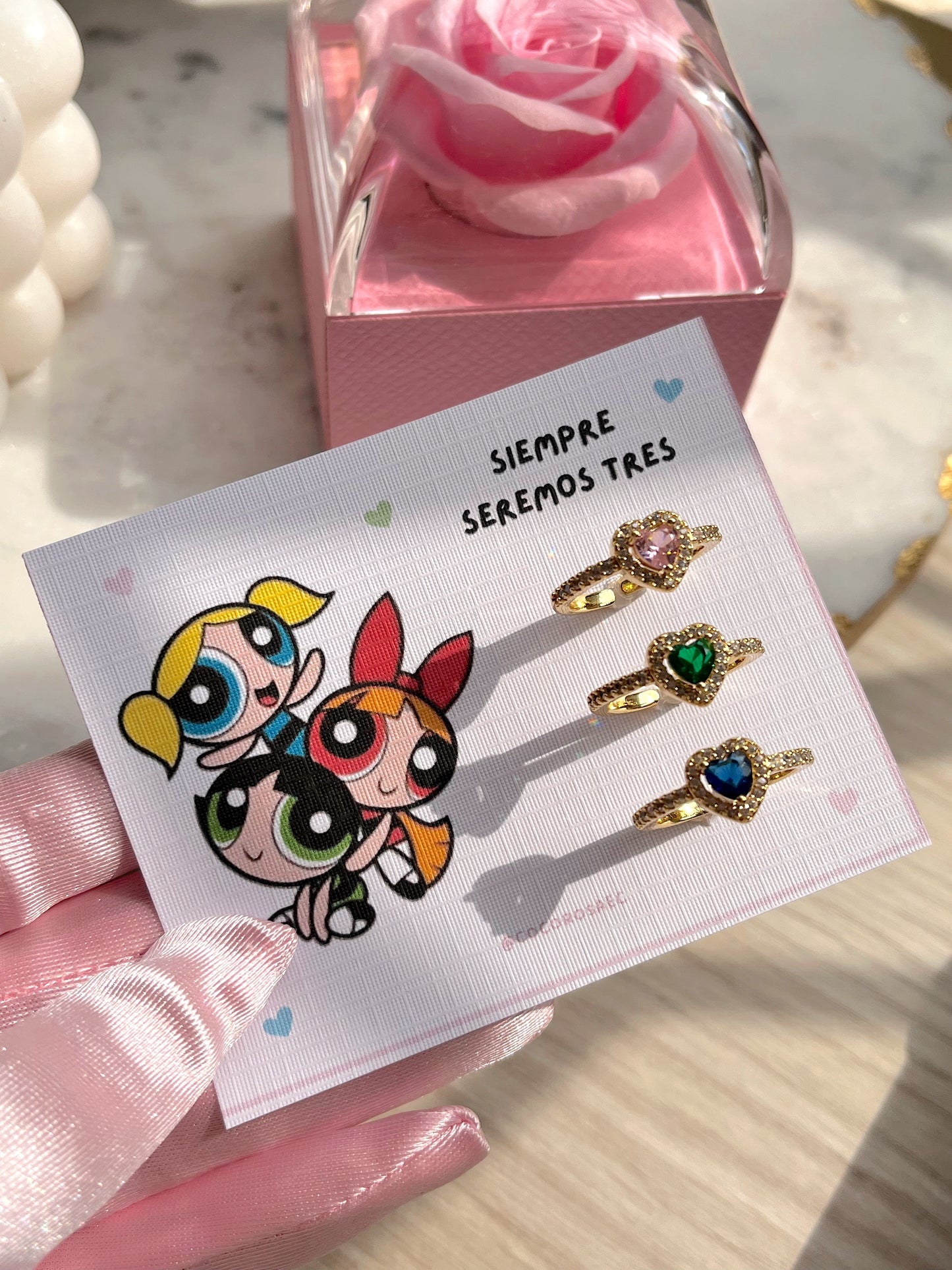 Anillos Disney de las 3 chicas súper poderosas💖