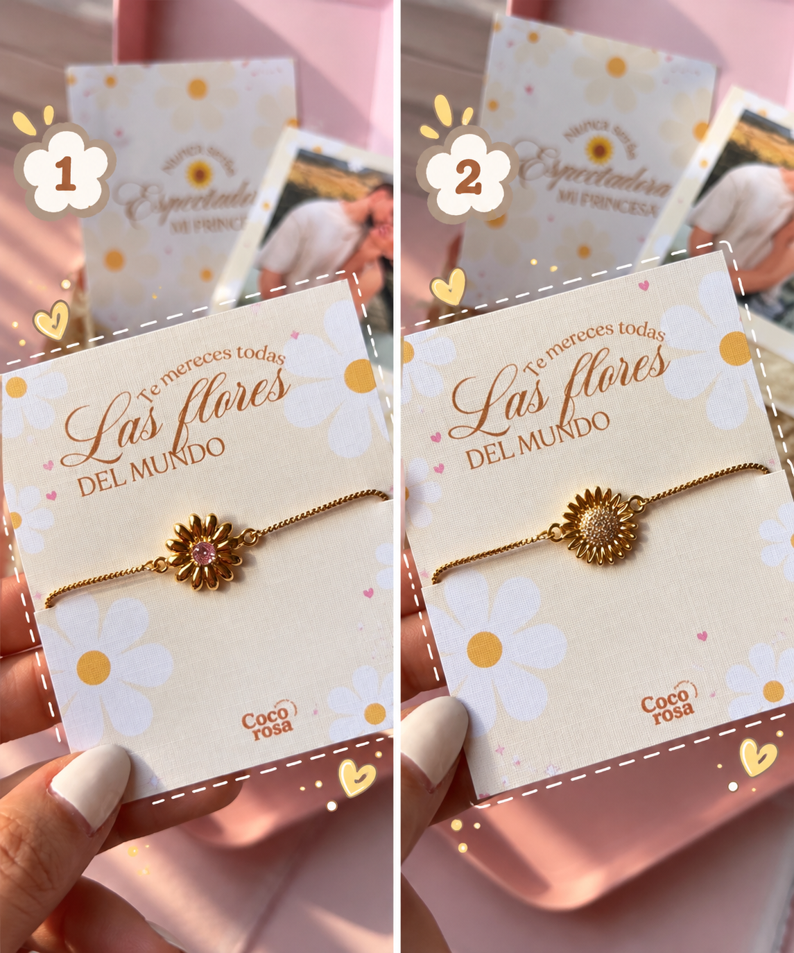 Cajita de flores amarillas de 3 productos 🌻💫