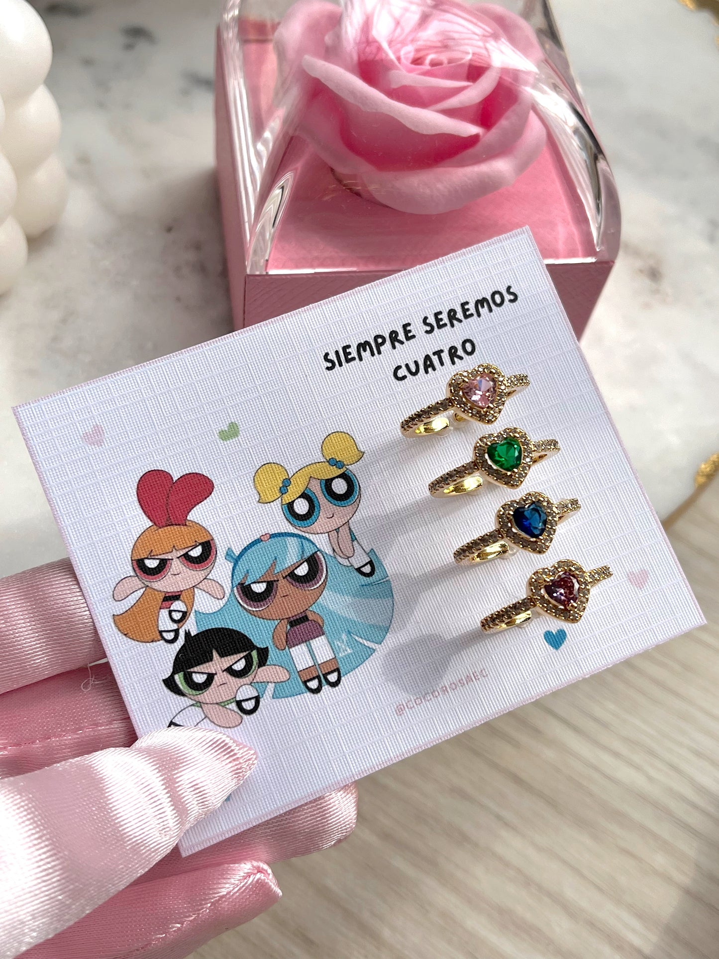 Anillos Disney de las 4 chicas súper poderosas💖
