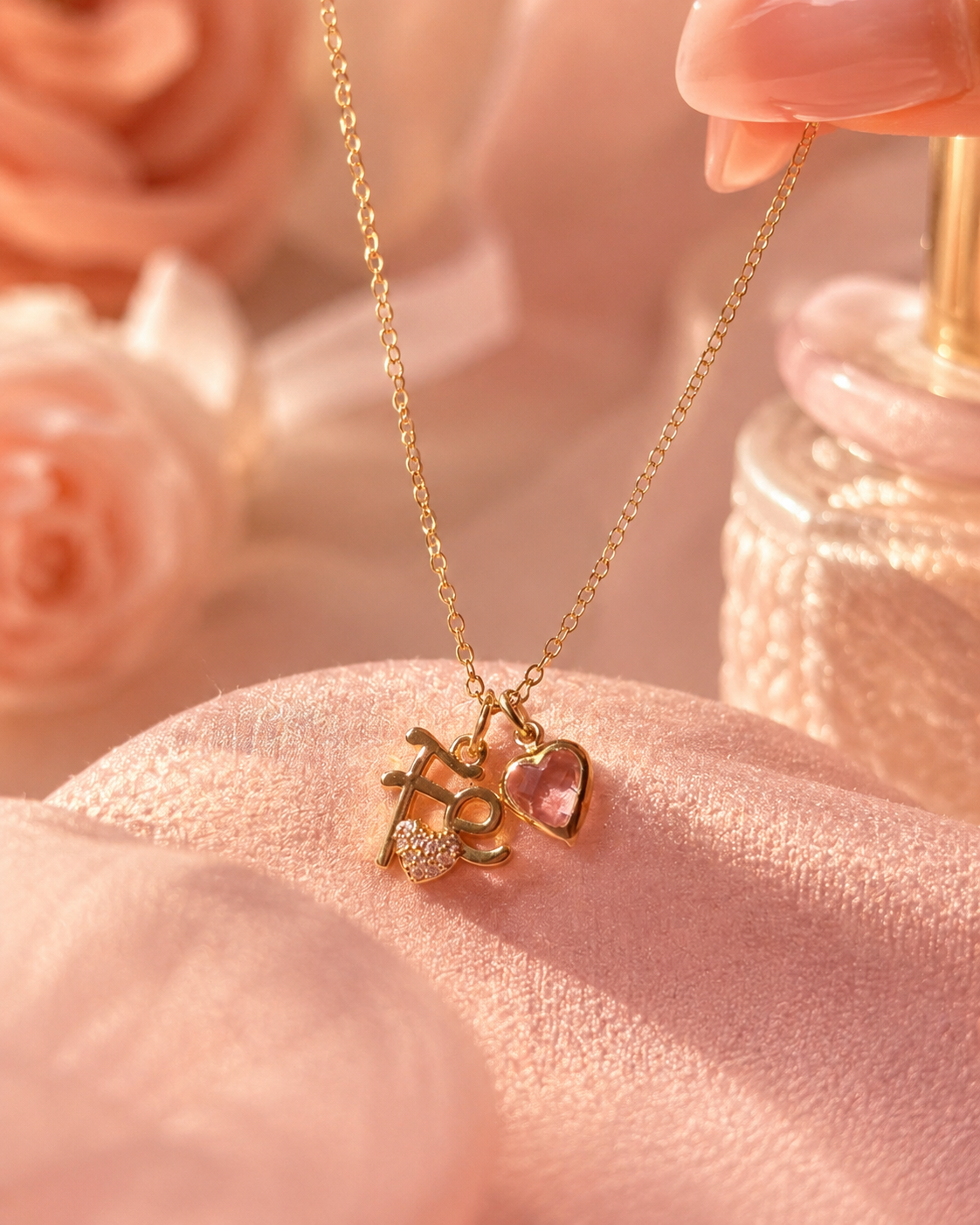 Cadena bonita con corazón✨