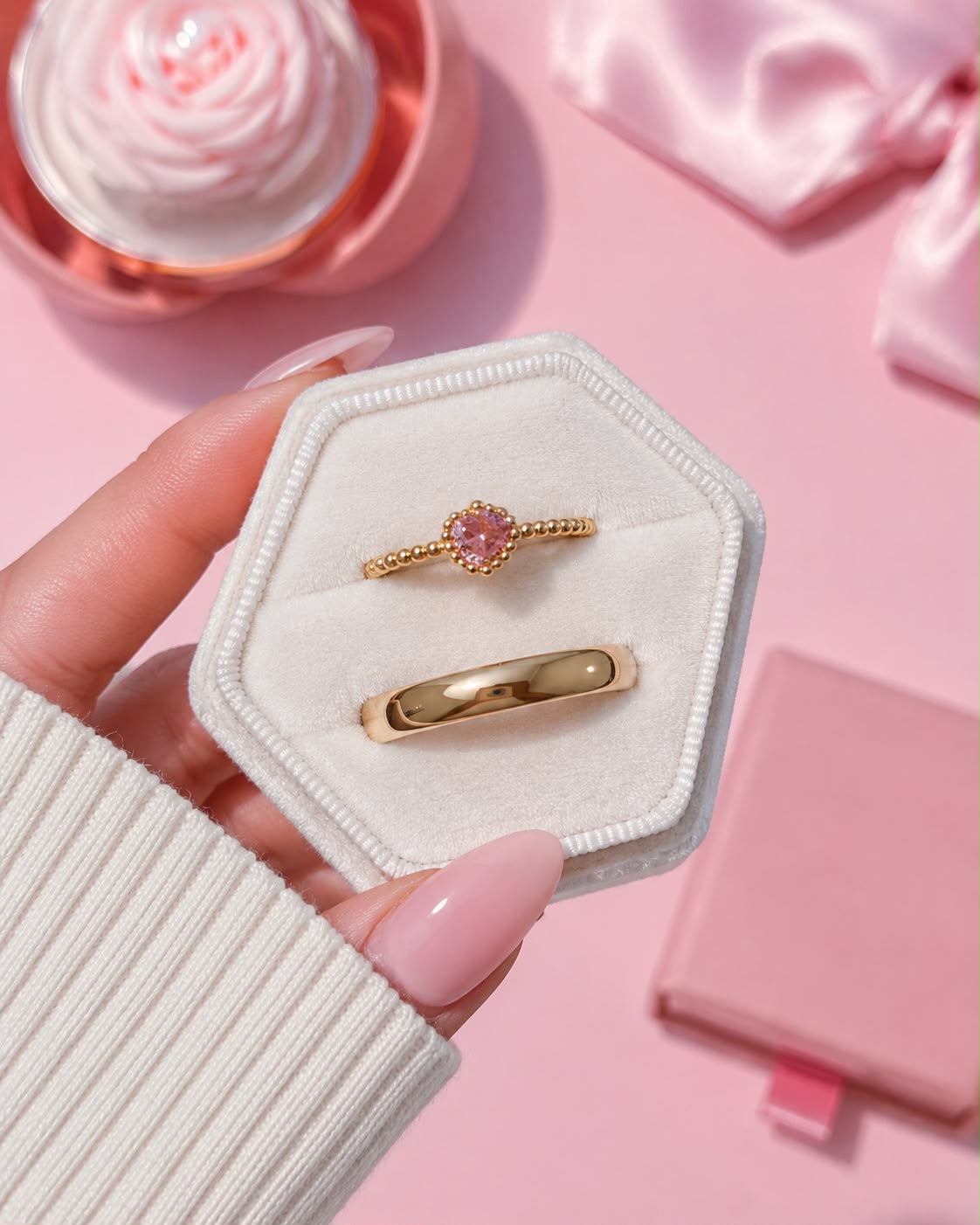 Anillo de promesa pareja Armonía