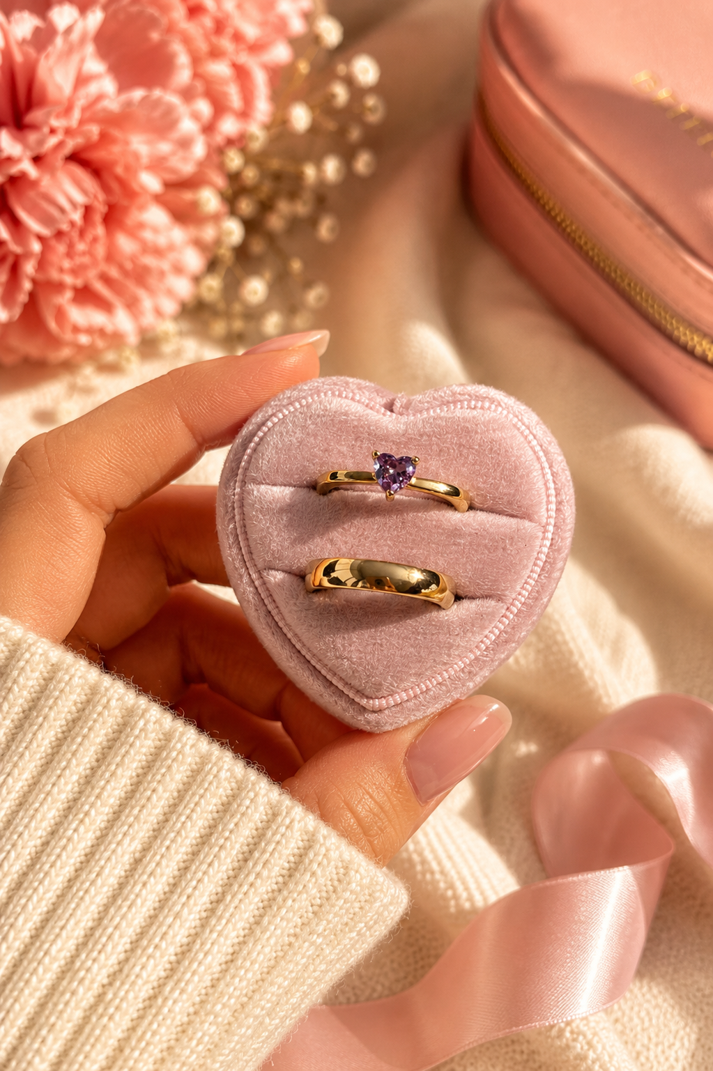 Anillo de promesa pareja Sofía 💜✨