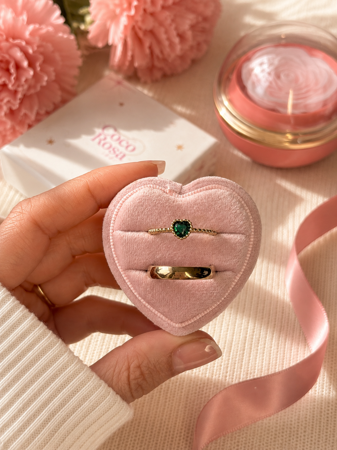 Anillo de promesa pareja Lotus💚✨