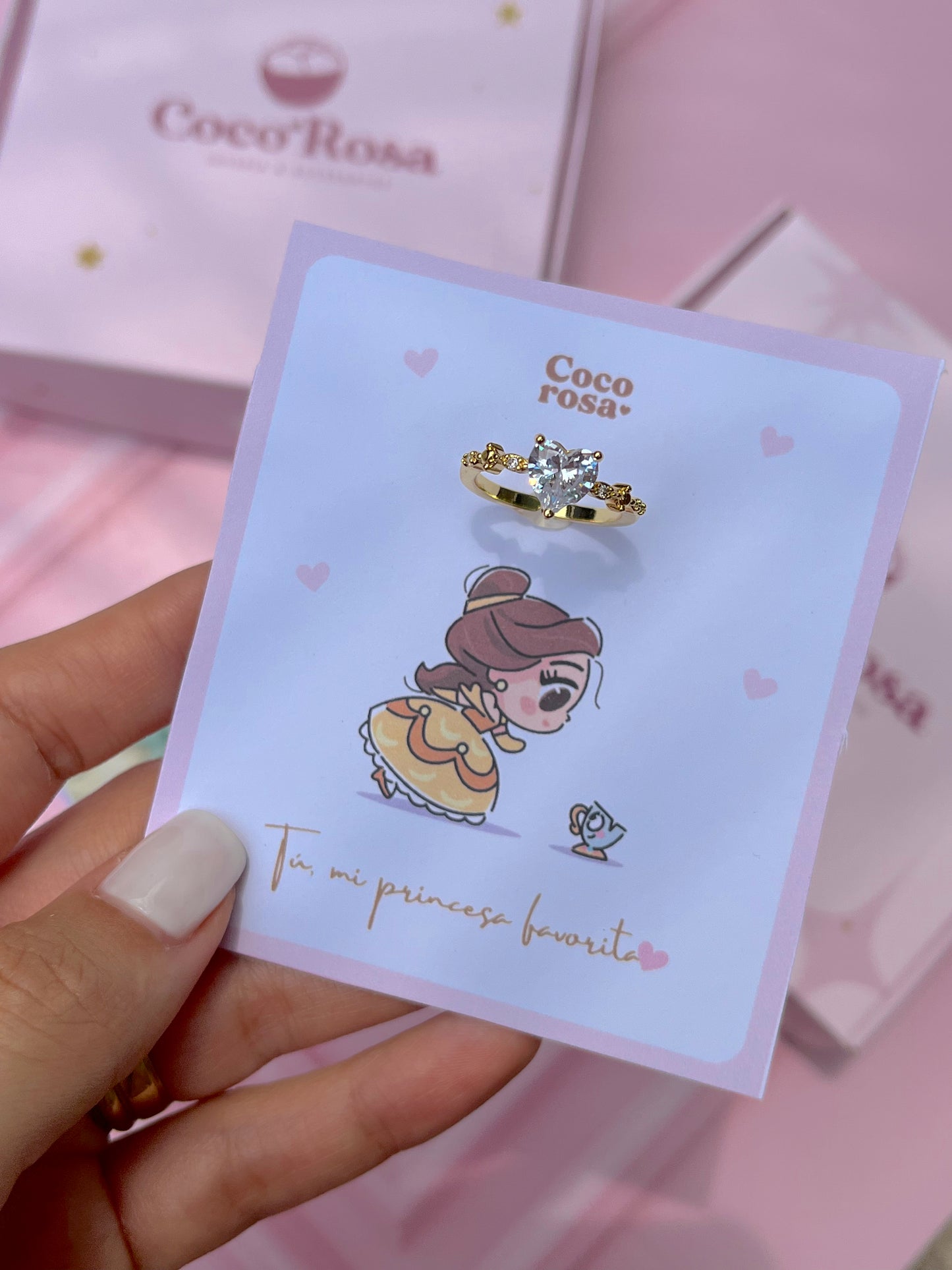 Anillo Disney princesa Bella🌹