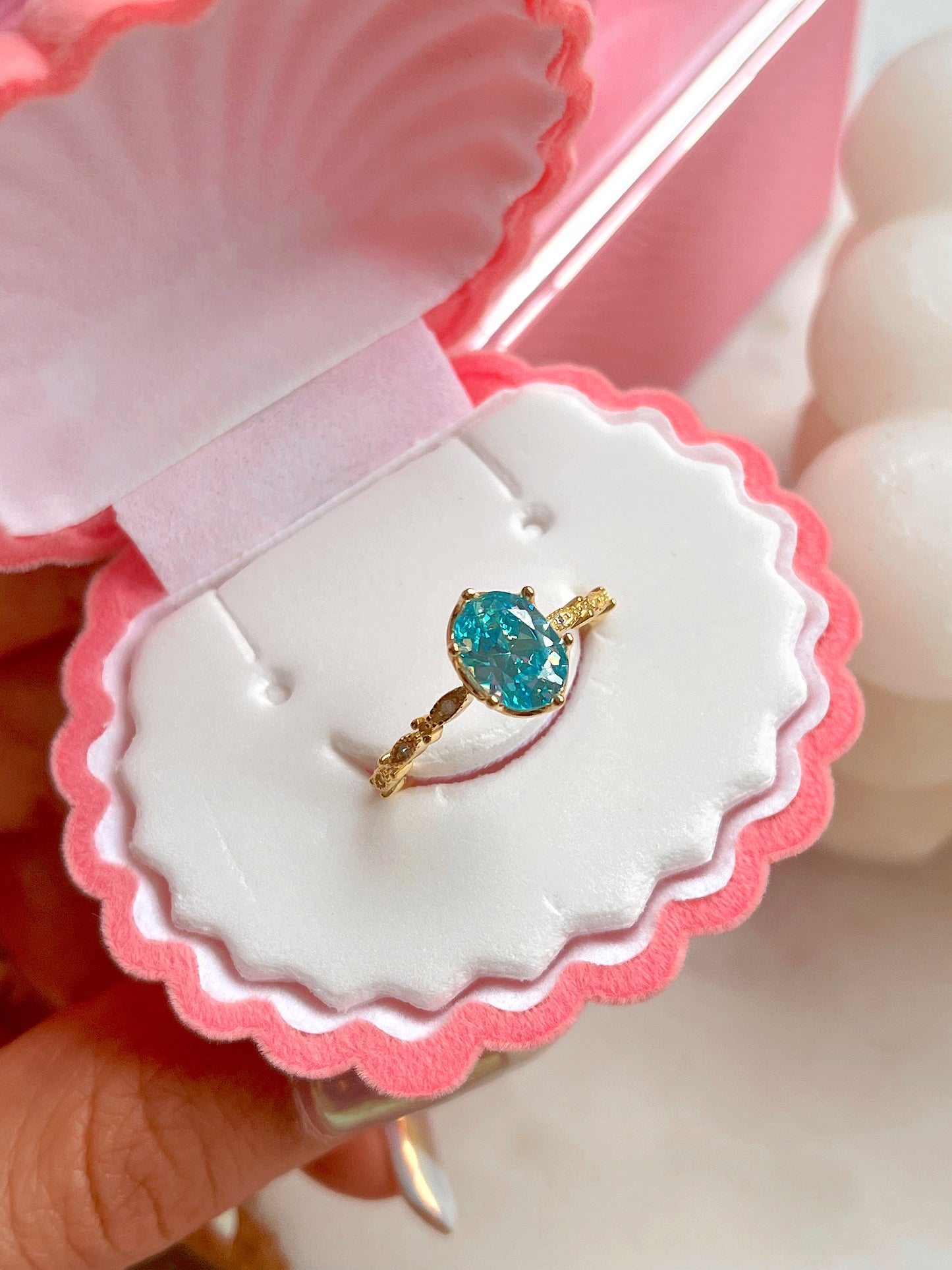 Anillo aquamarna hermosa plata 925