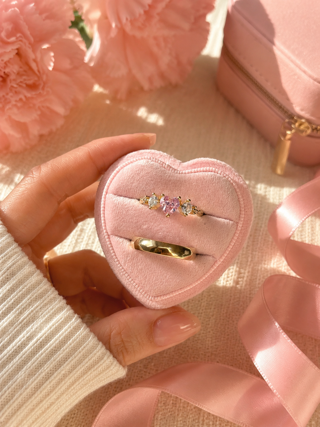 Anillo de promesa pareja Dalia 🌷✨