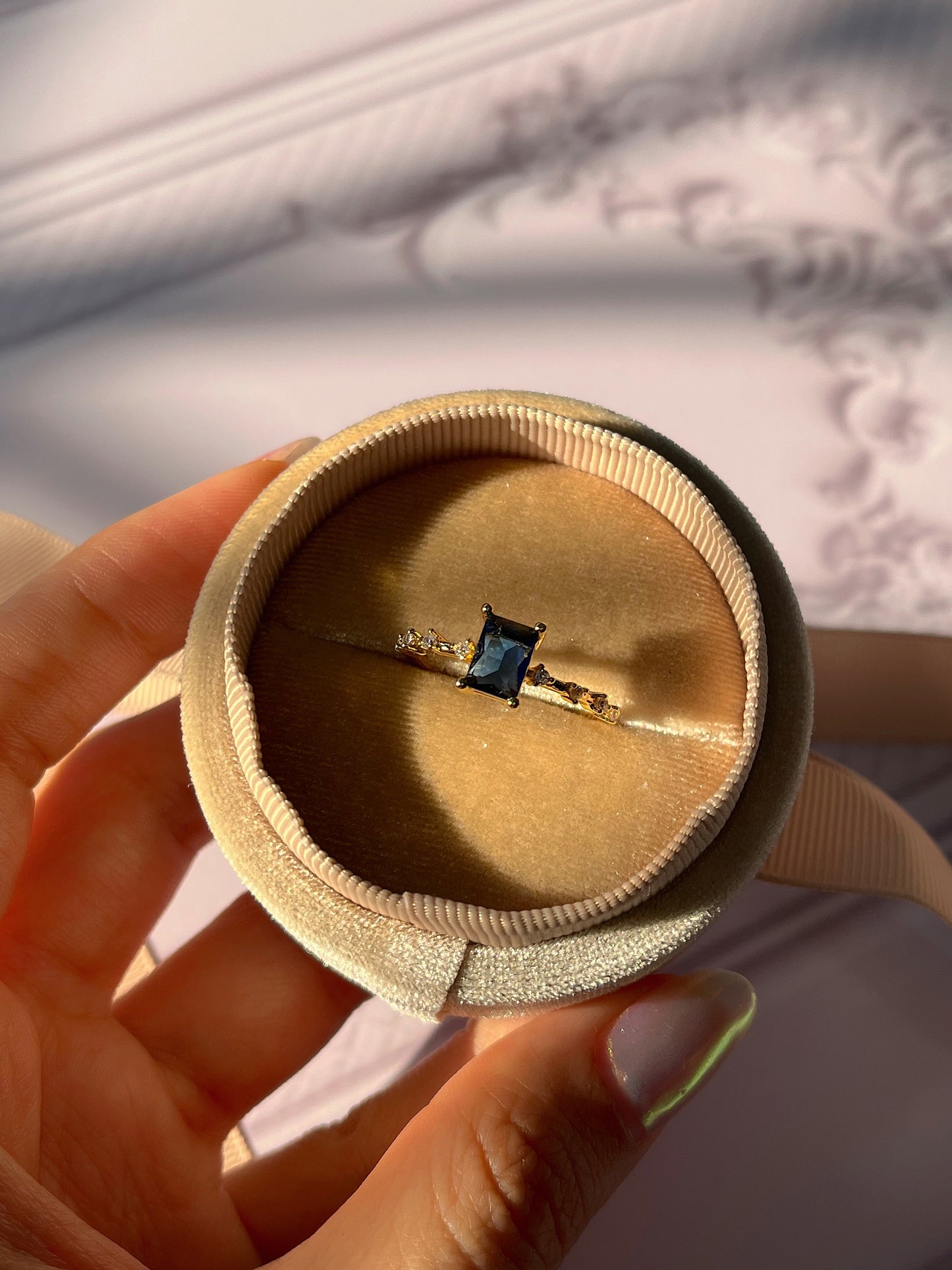Anillo de promesa azulito✨