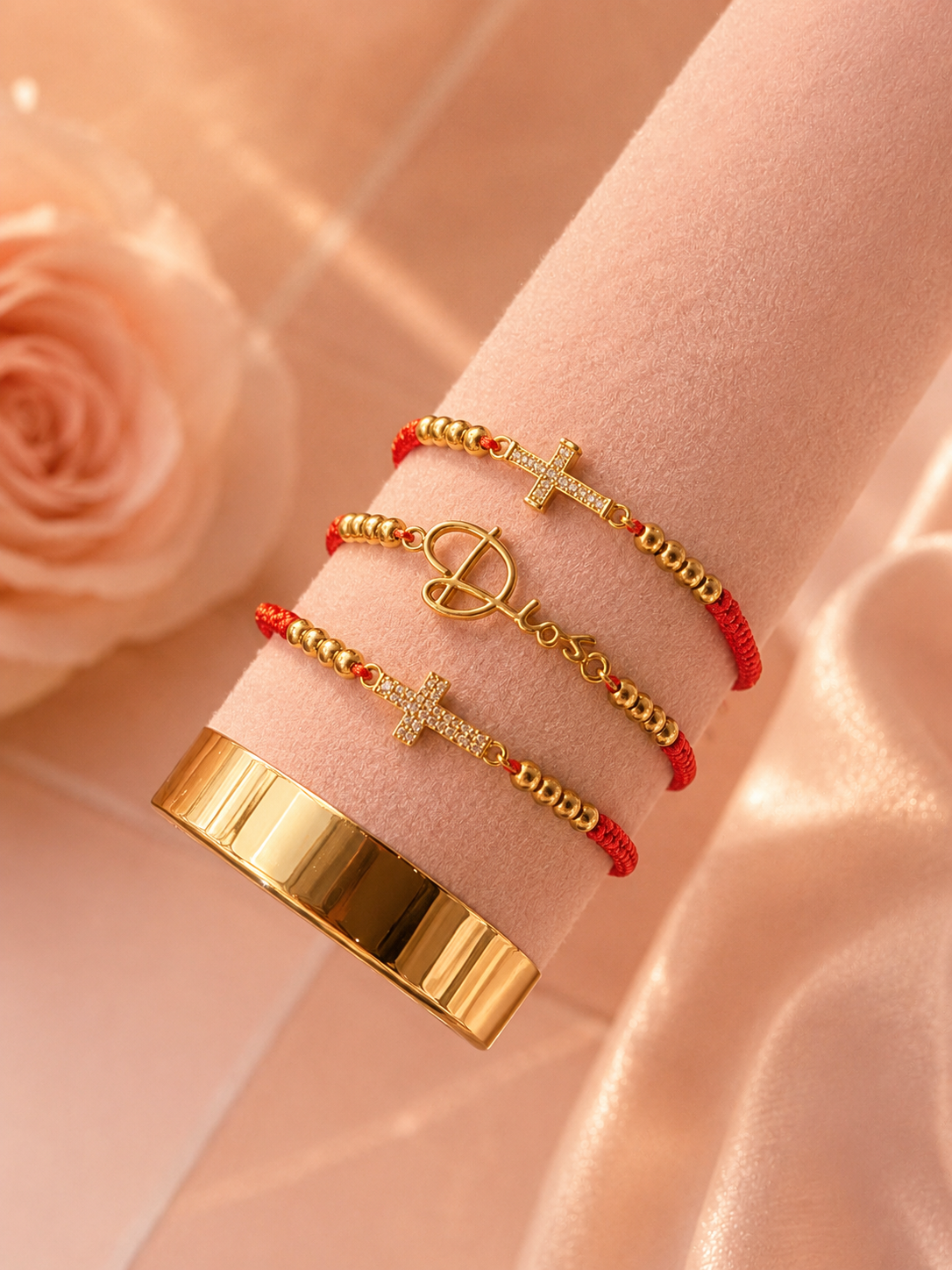 Pulseras delicadas Dios❤️✨