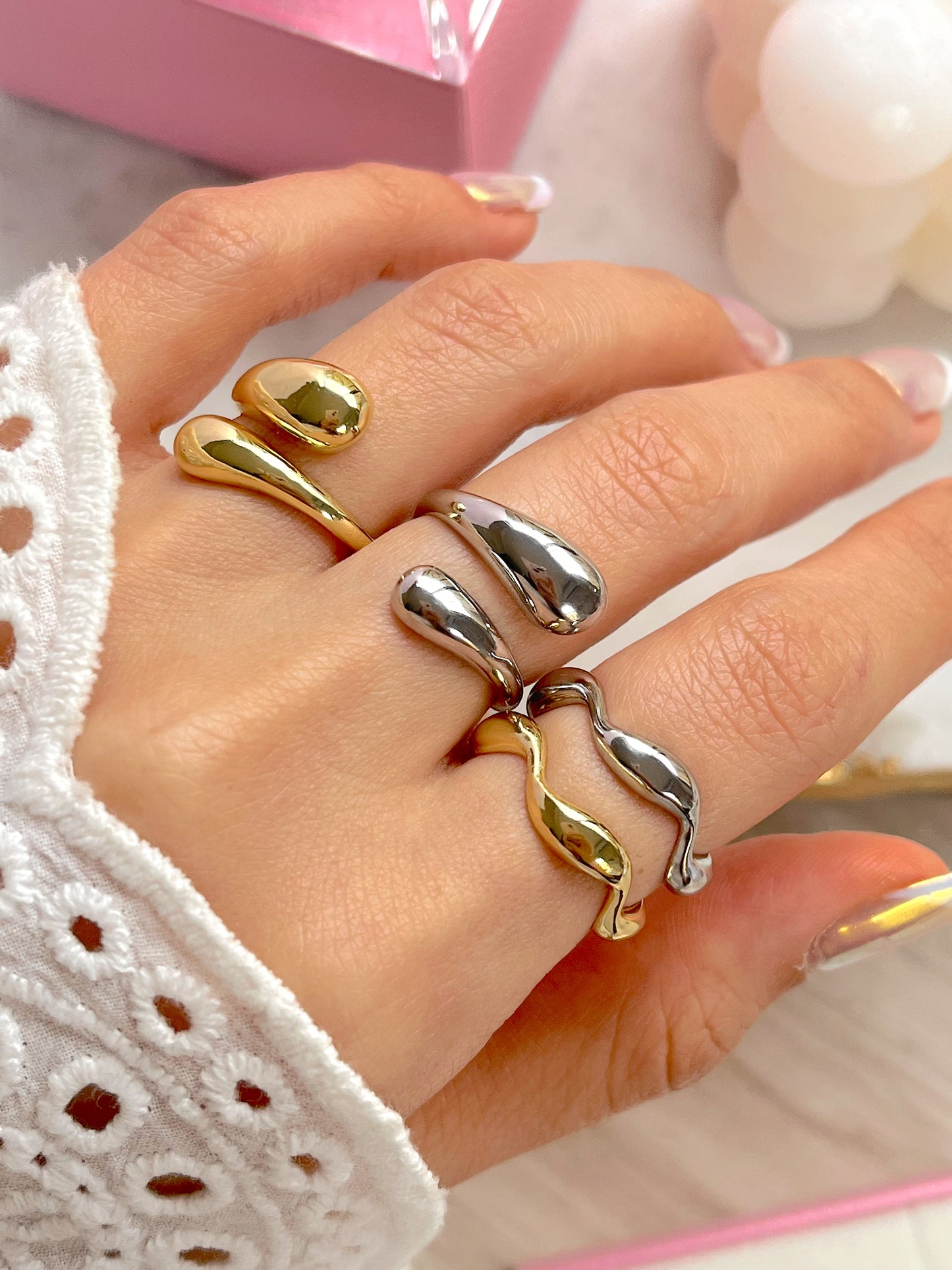 Anillos cool para el diario plata 925