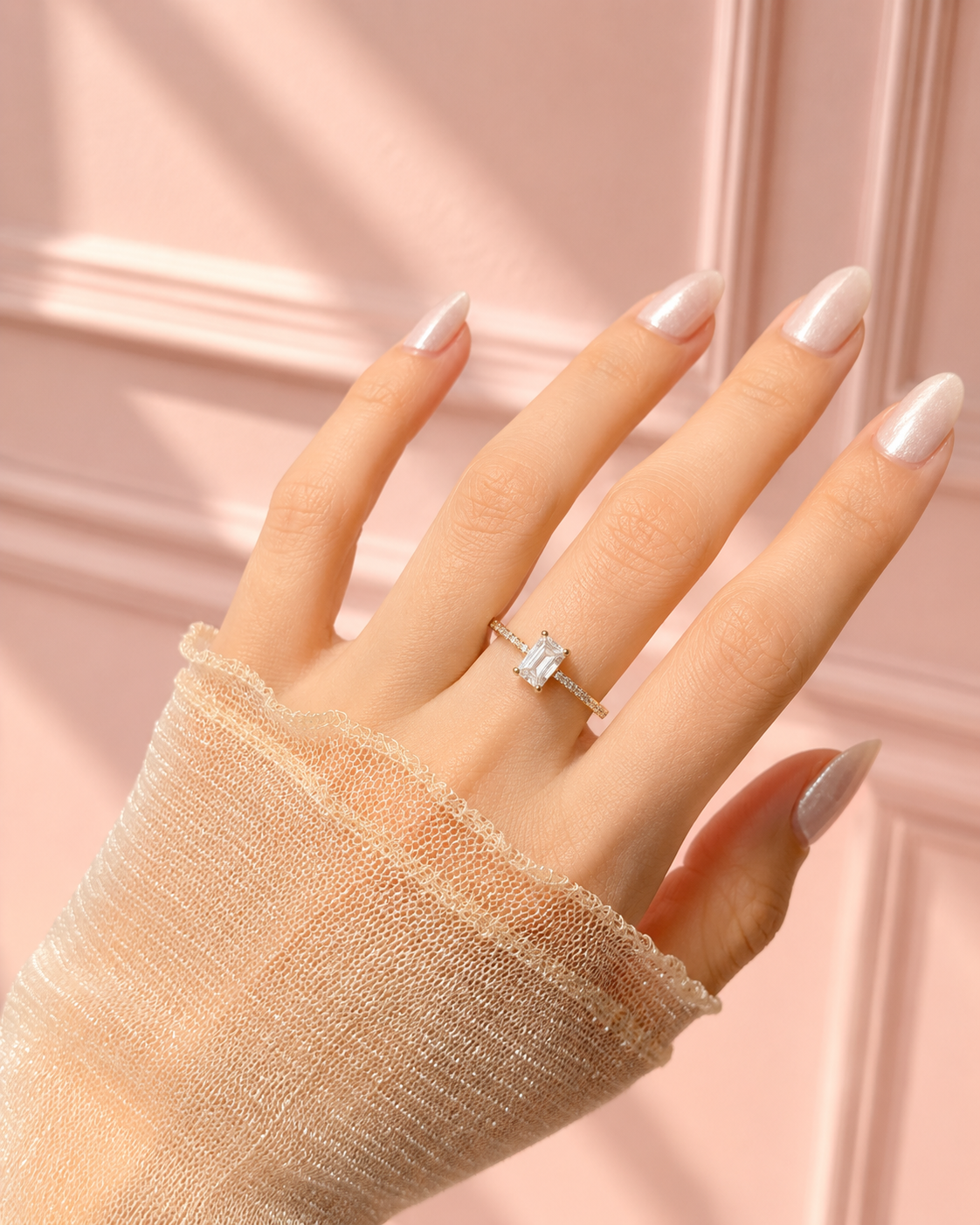 Anillo de promesa bonita