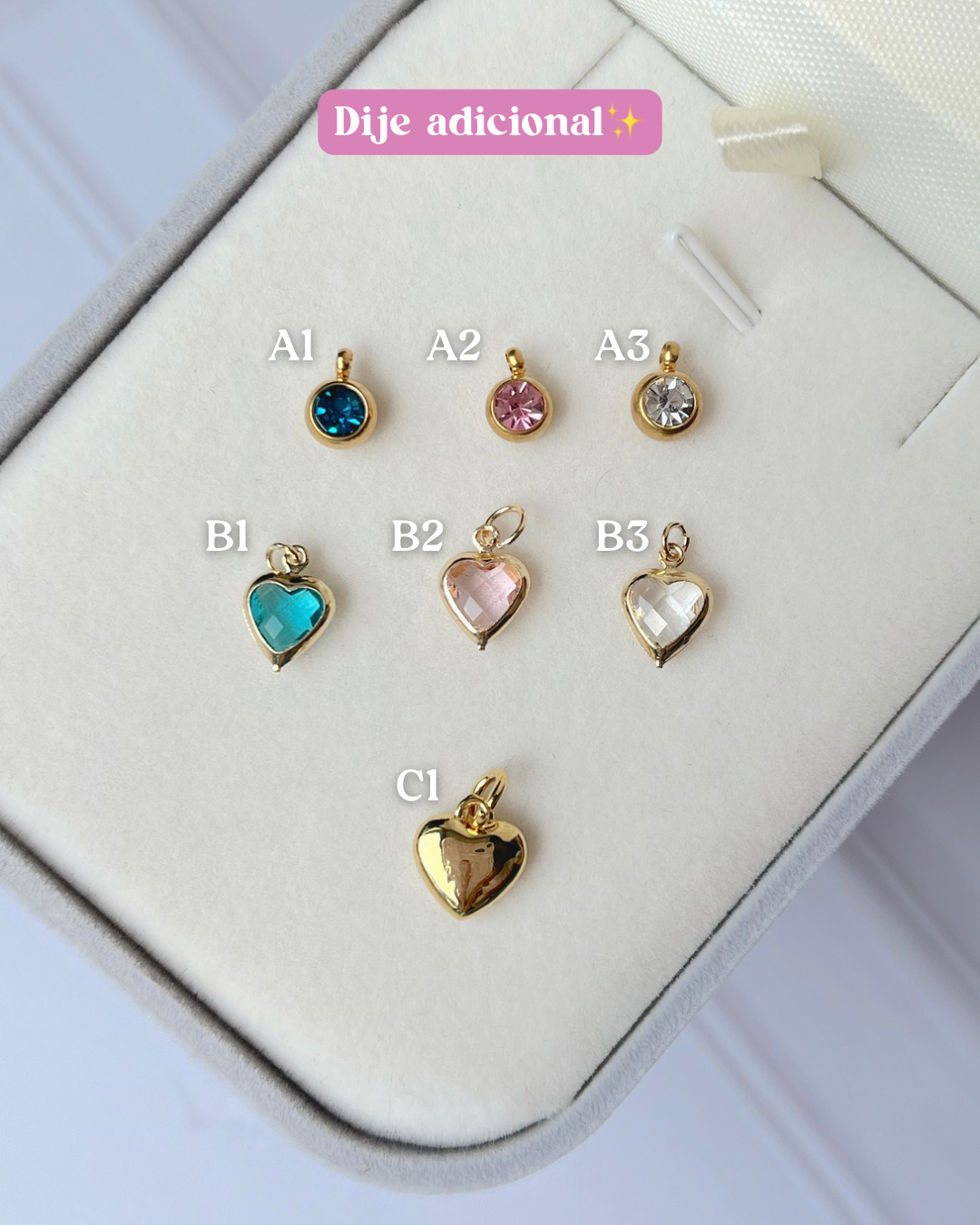 Cadena dorada medalla corazon con fotograbado mujer