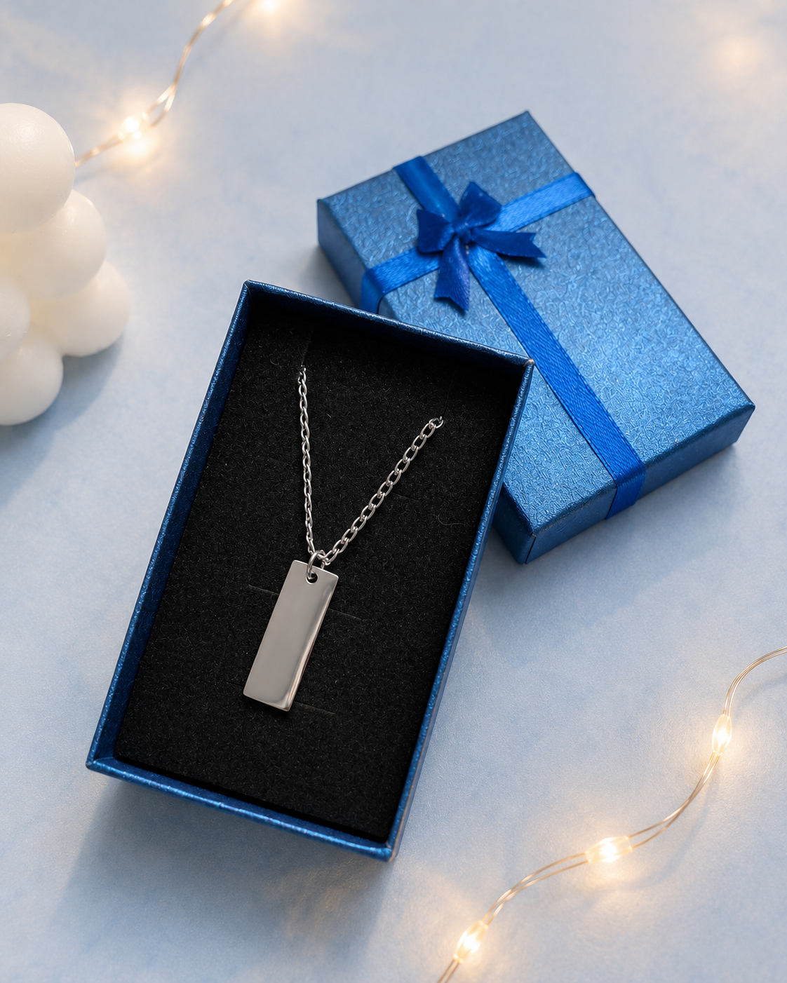 Cofre para anillo y cadena