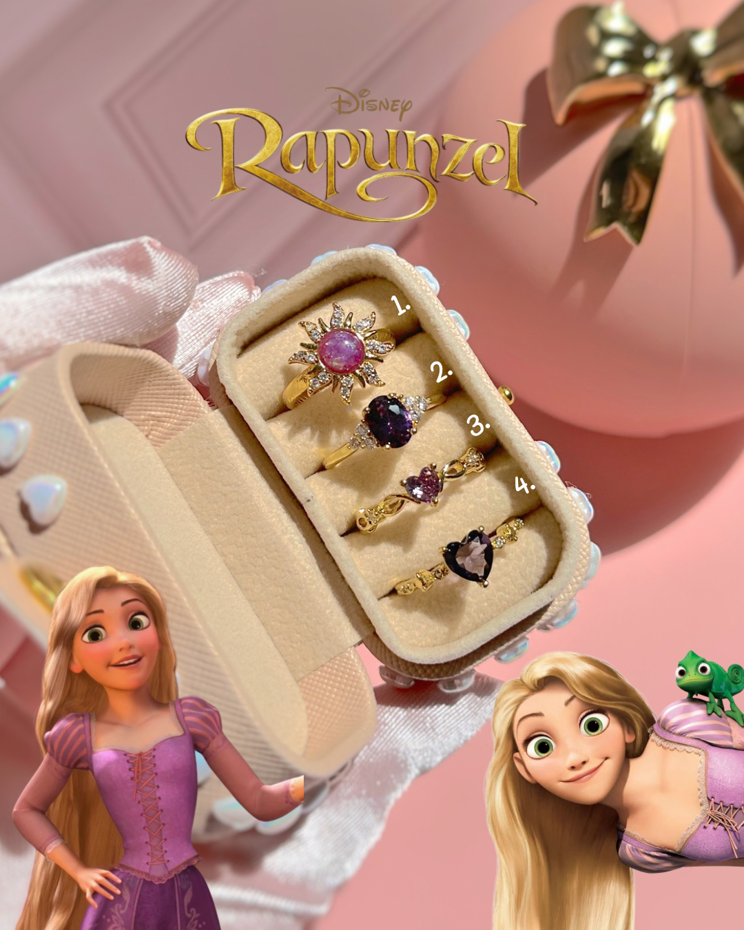 Anillos de Rapunzel Disney ☀️🩷