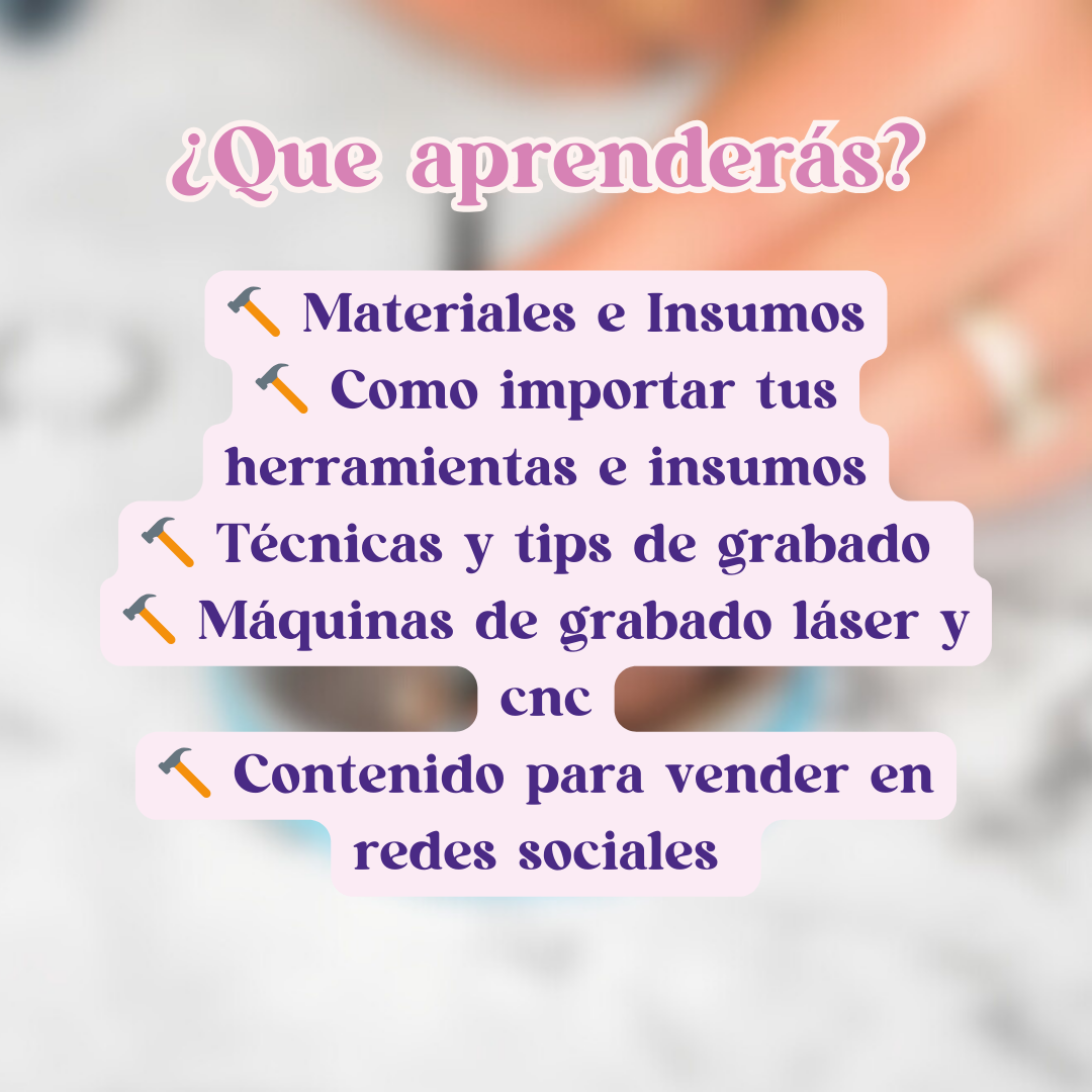 Curso de grabado manual ✨