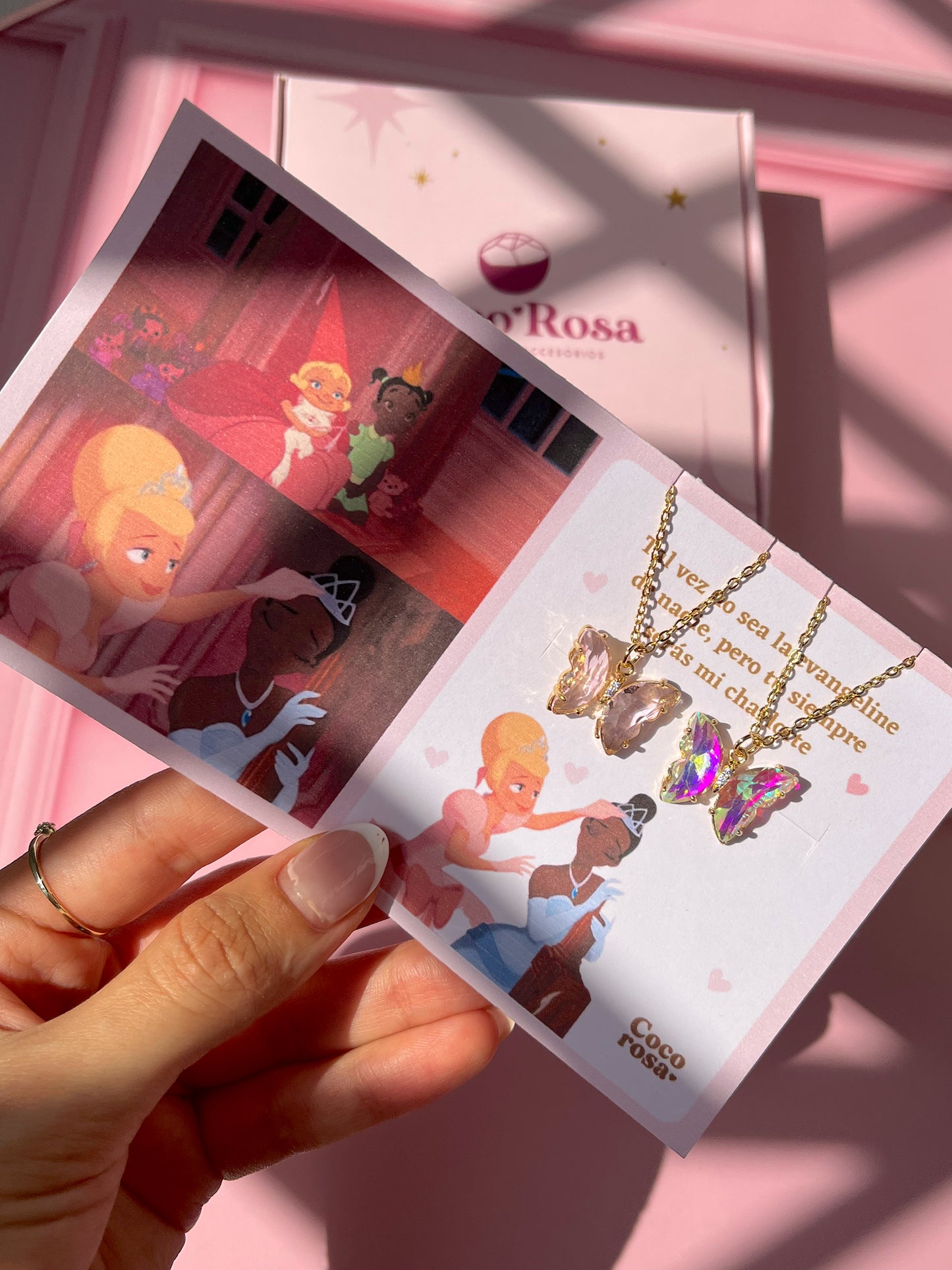 Set Disney Evangeline y Charlotte collares💖