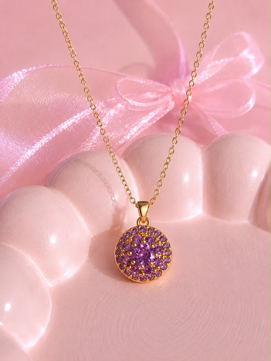 Cadena ✨anti-ansiedad✨flor morada