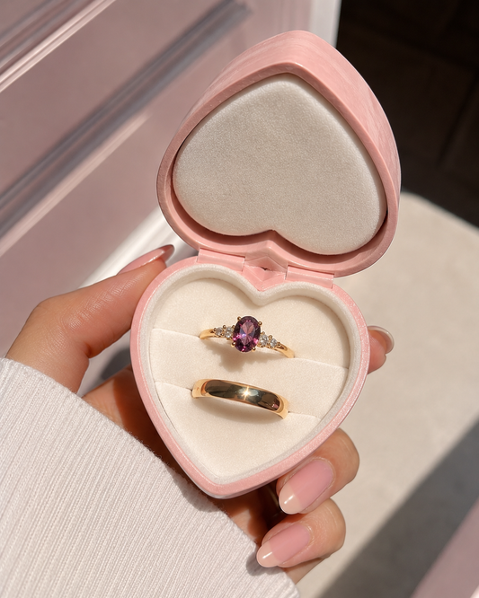 Anillo de promesa pareja petunia 💜✨