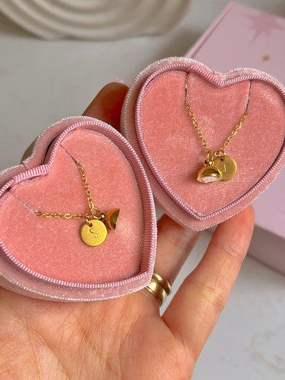 Par de cadenas grabadas unisex con iman