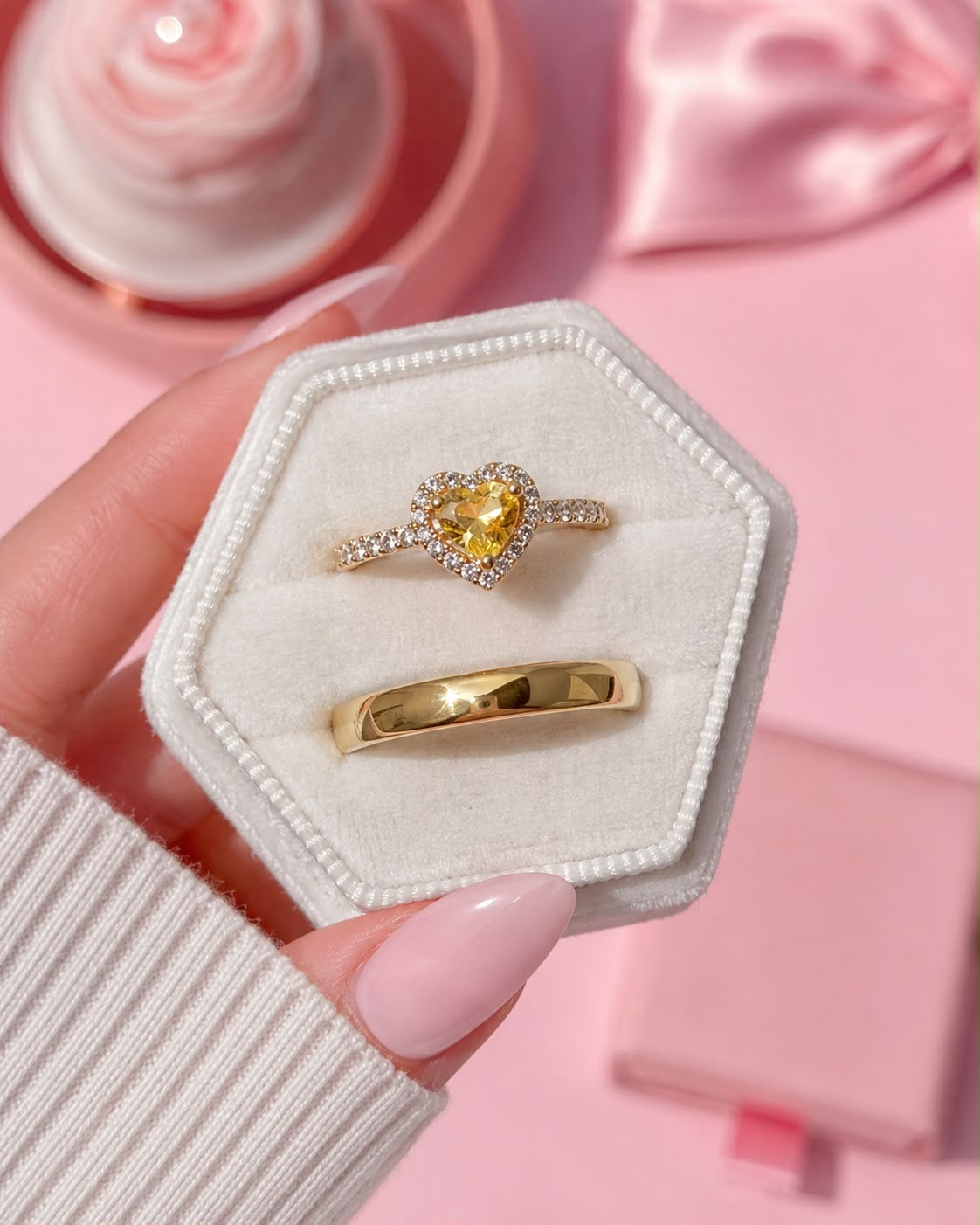 Anillo de promesa Pareja Dorada