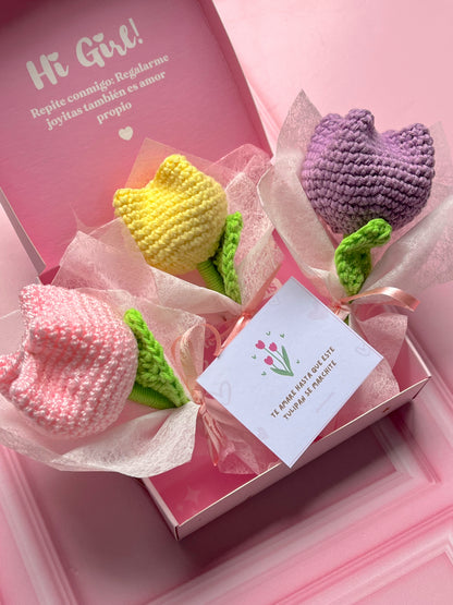 Tulipanes de crochet