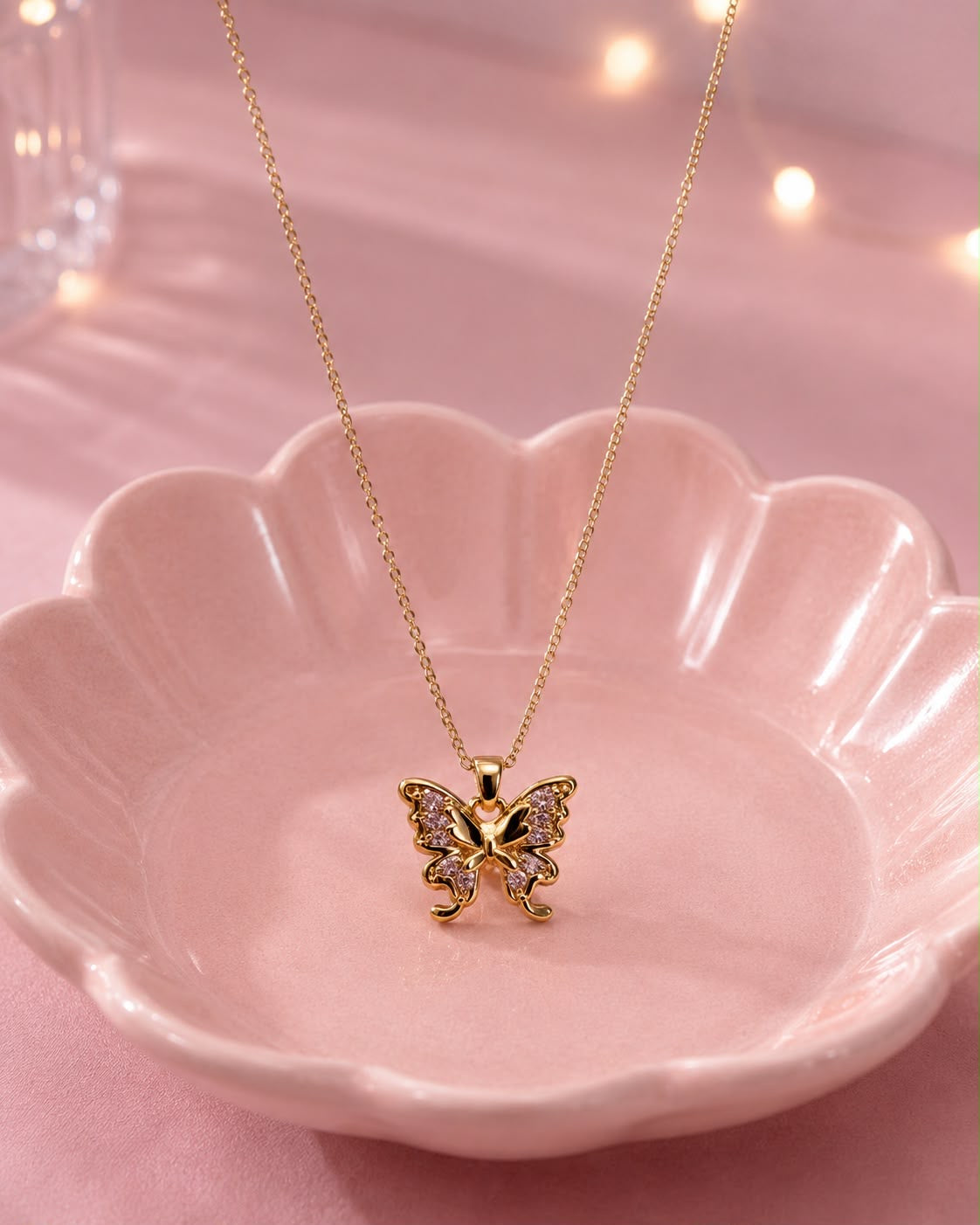 Cadena linda mariposa 🦋 💗