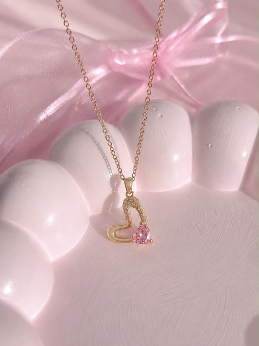 Cadena bonita Corazón aurora 💖