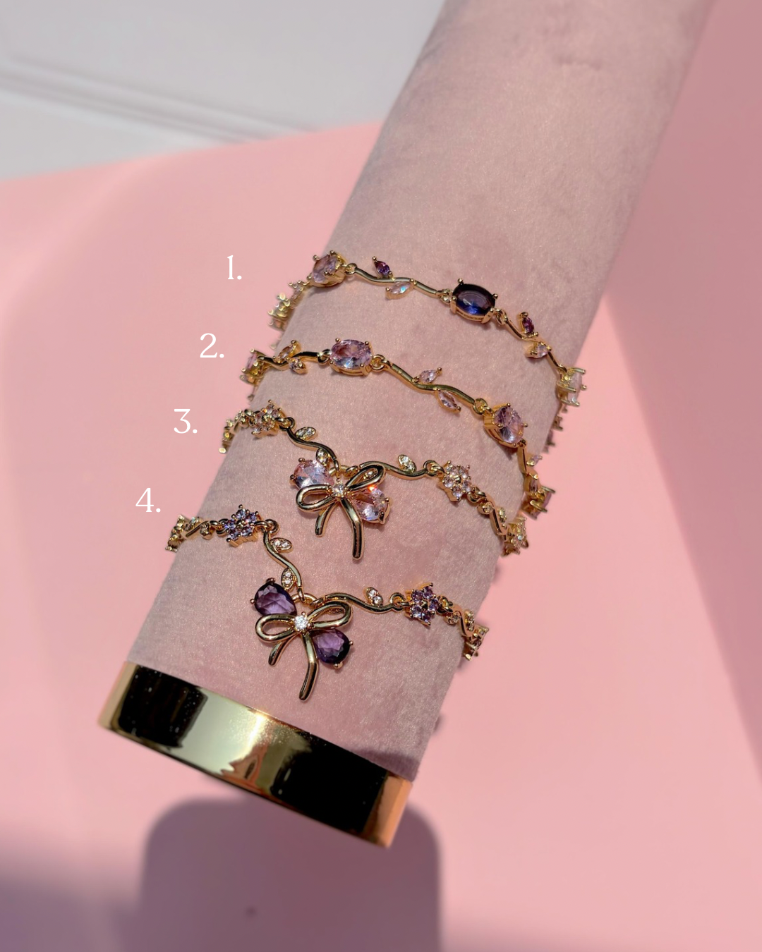 Pulseras delicadas Lazo🎀✨
