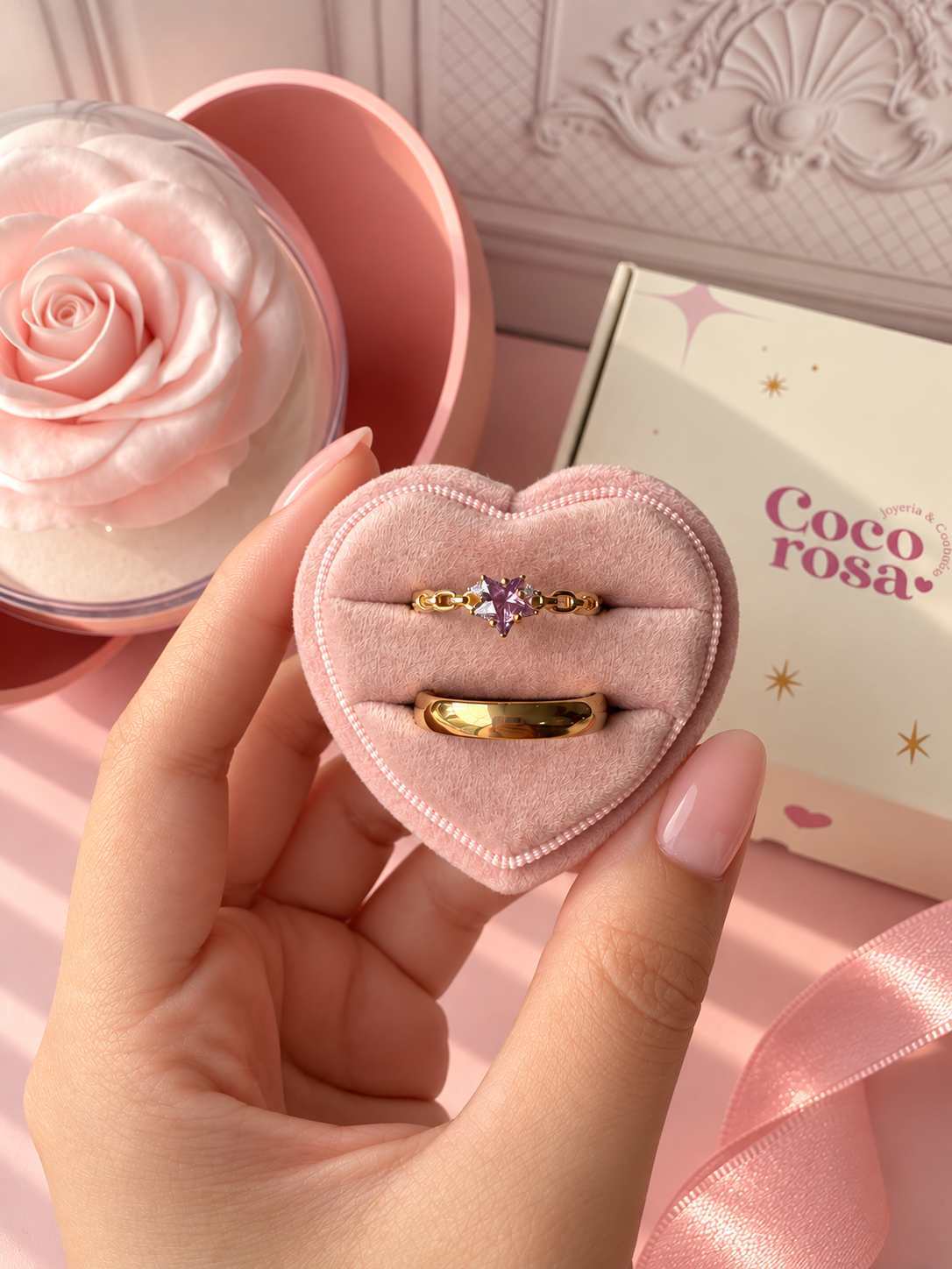 Anillo de promesa pareja 💜✨