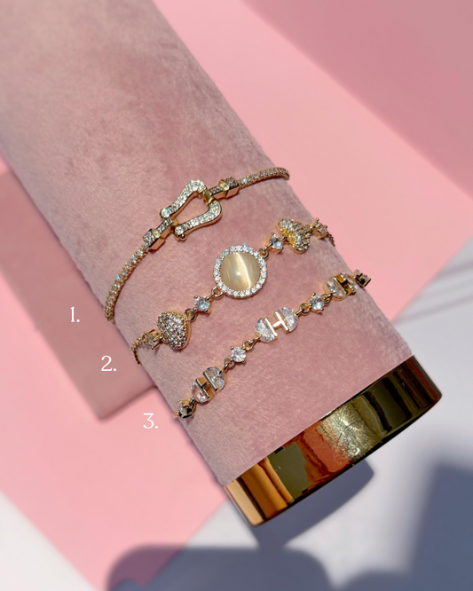 Pulseras delicadas Odette🪞🦢✨