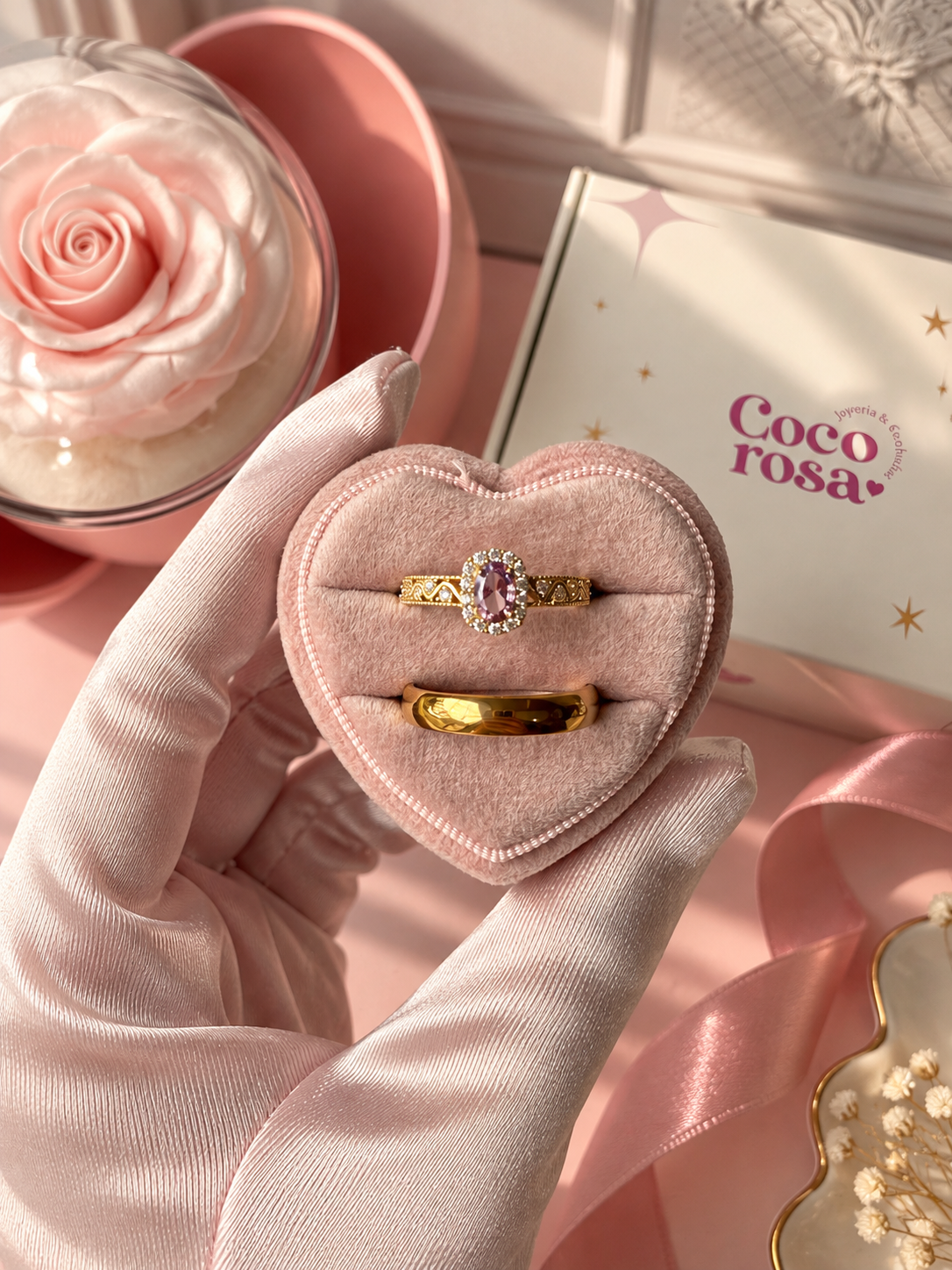 Anillo de promesa pareja bella ✨