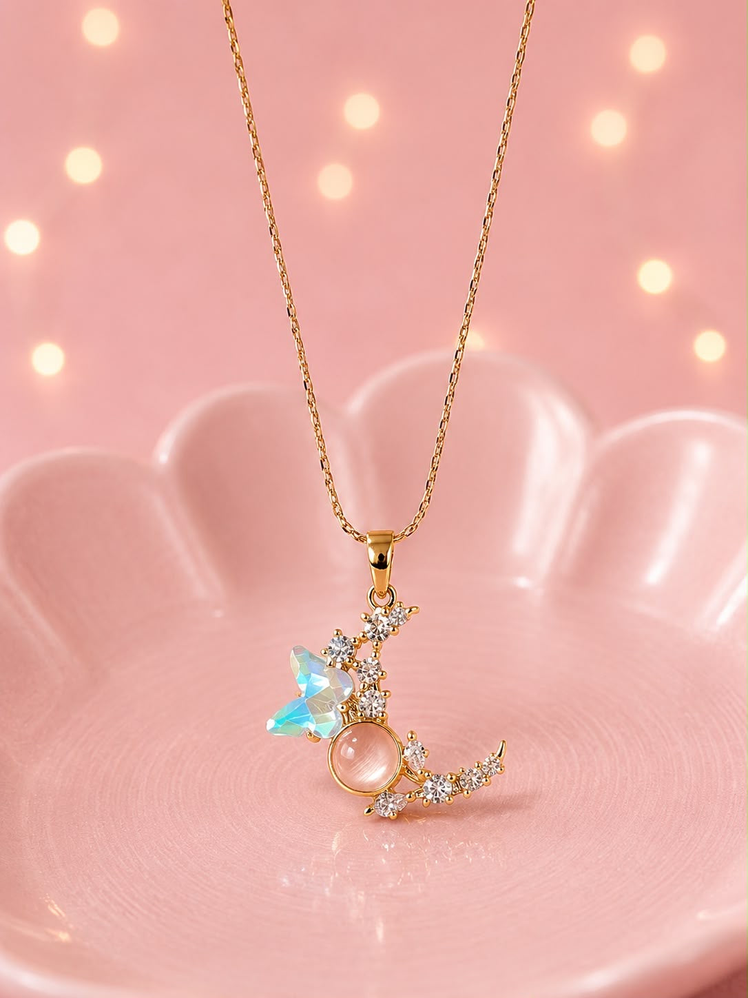 Cadena delicada Luna 🦋🌙
