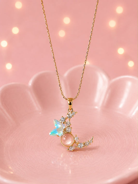Cadena delicada Luna 🦋🌙