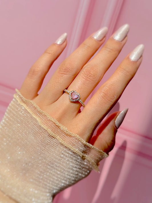Anillo de promesa rosa