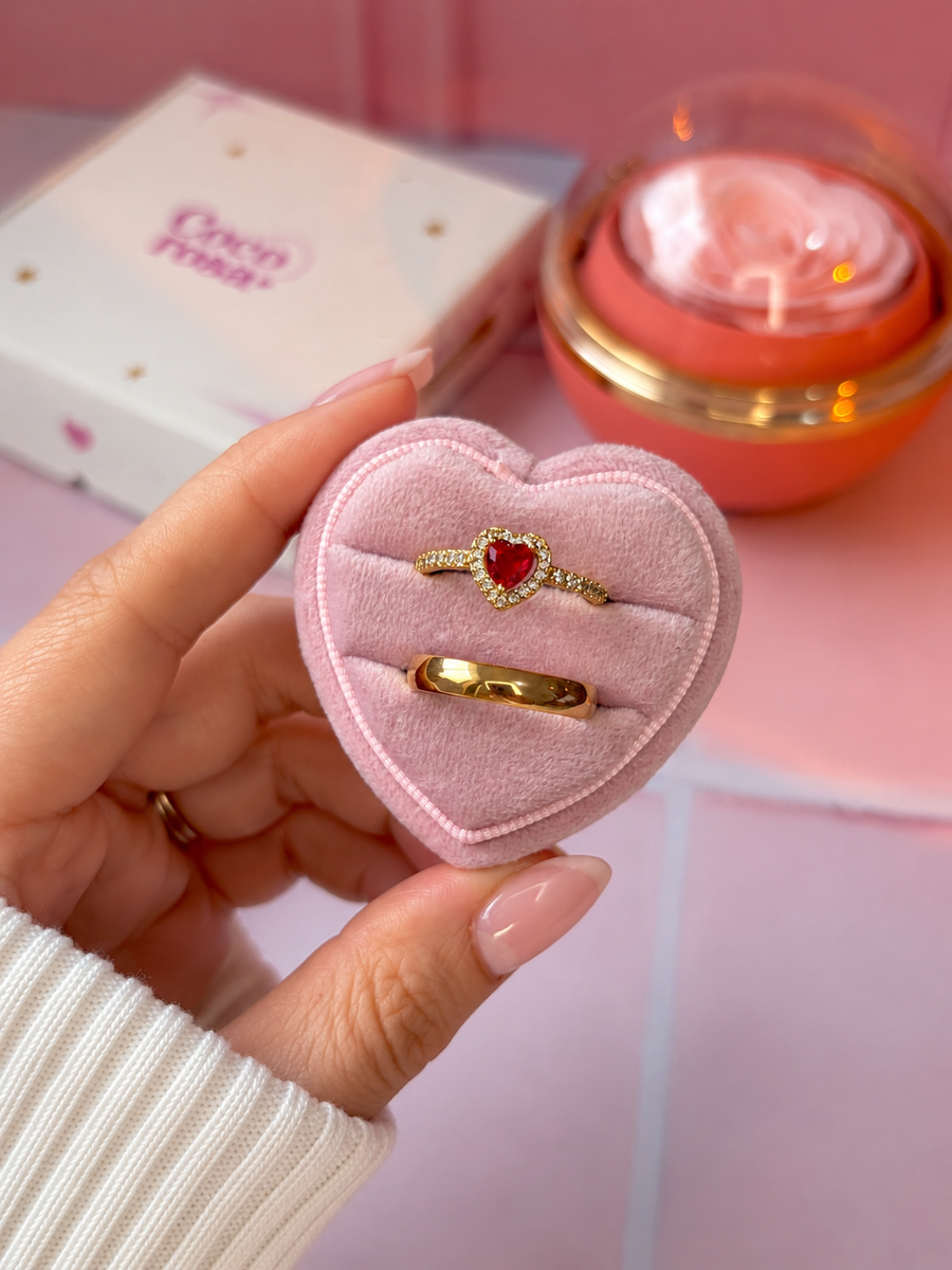 Anillo de promesa pareja Rose🌹✨