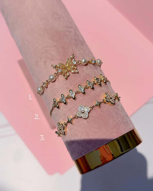 Pulseras delicadas Brigitte 🌸🥥🦋
