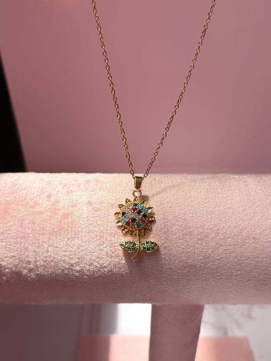 Cadena bonita girasol multicolor