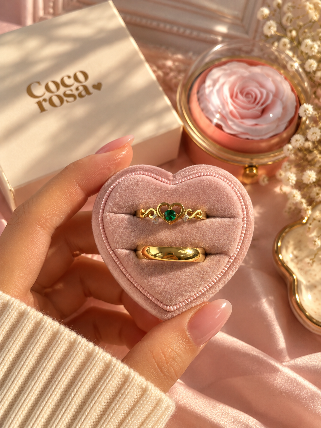 Anillo de promesa pareja 💚✨