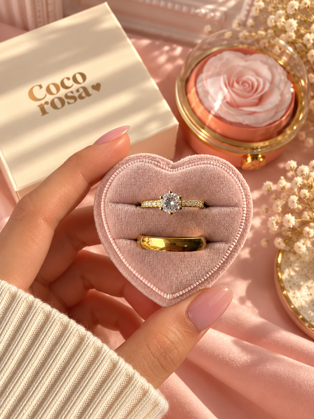 Anillo de promesa pareja 🌸✨