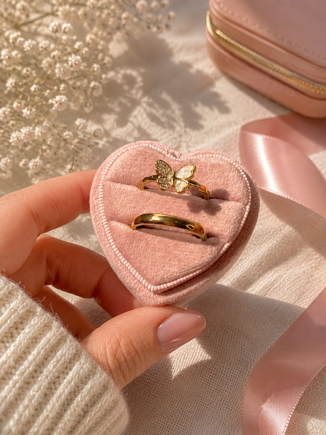 Anillo de promesa pareja mariposa 🦋 ✨
