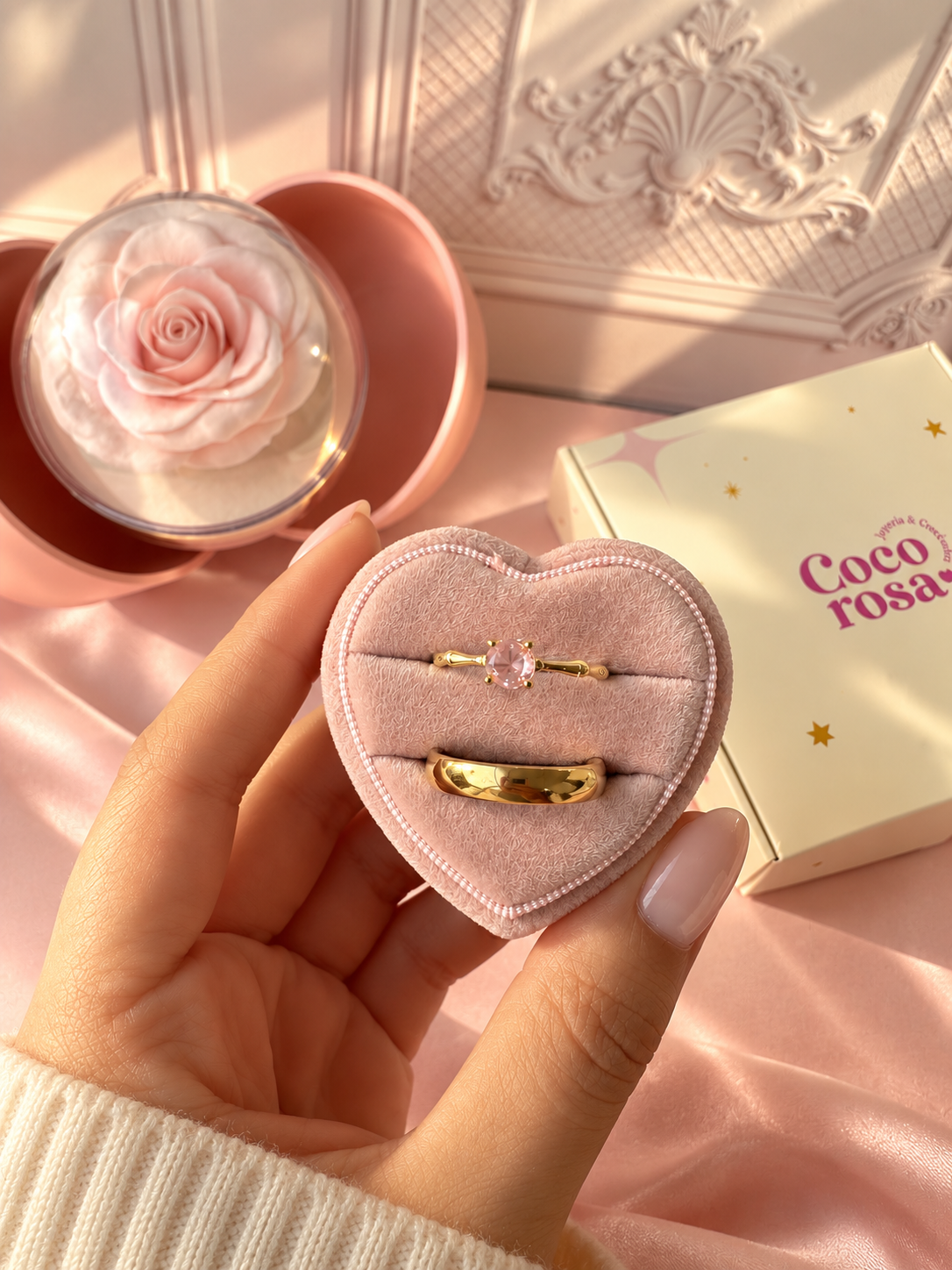 Anillo de promesa pareja 🌸✨