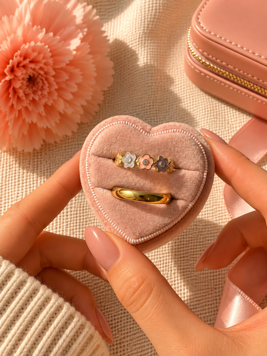 Anillo de promesa pareja 🌸✨