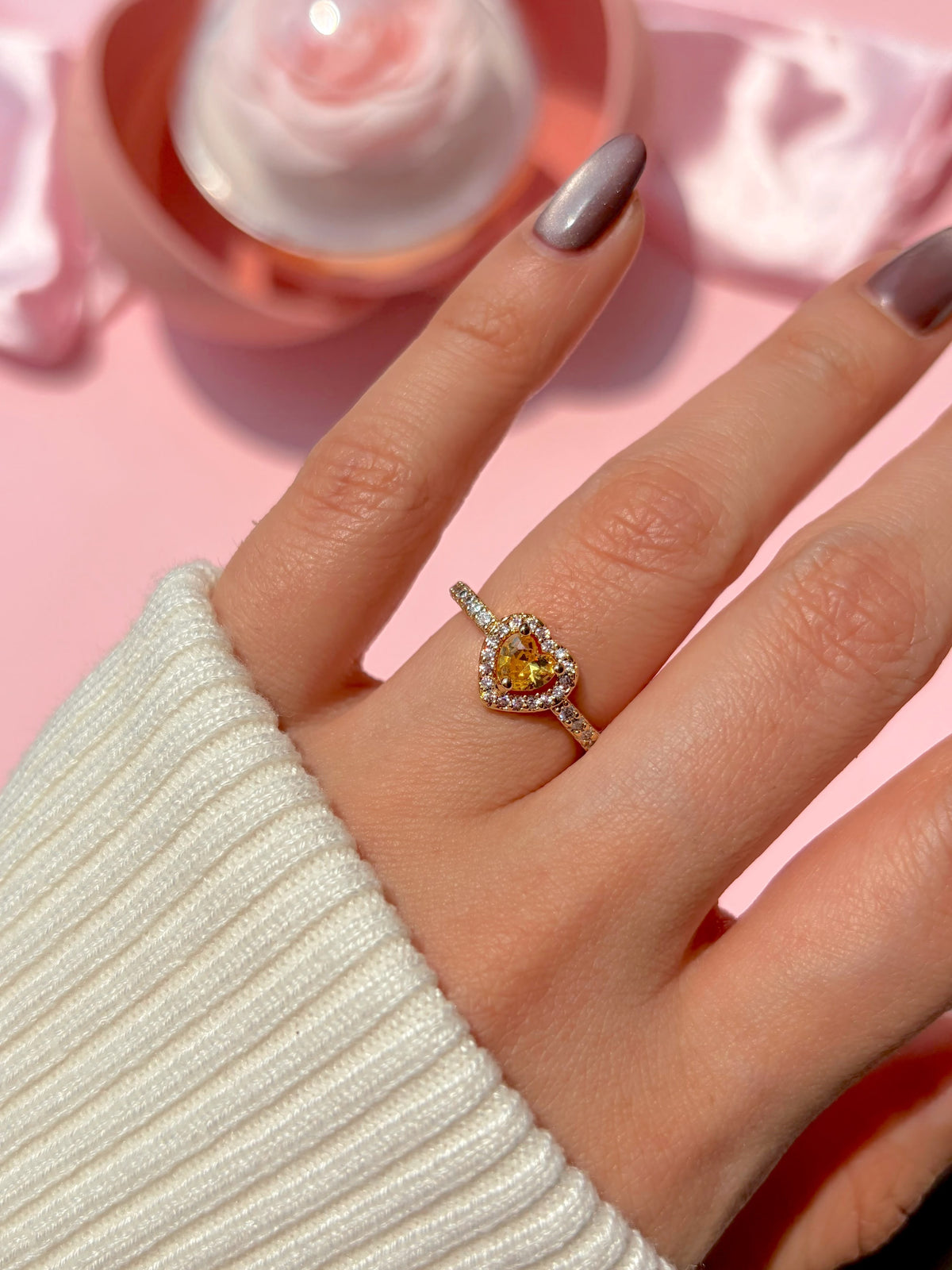 Anillo de promesa sol