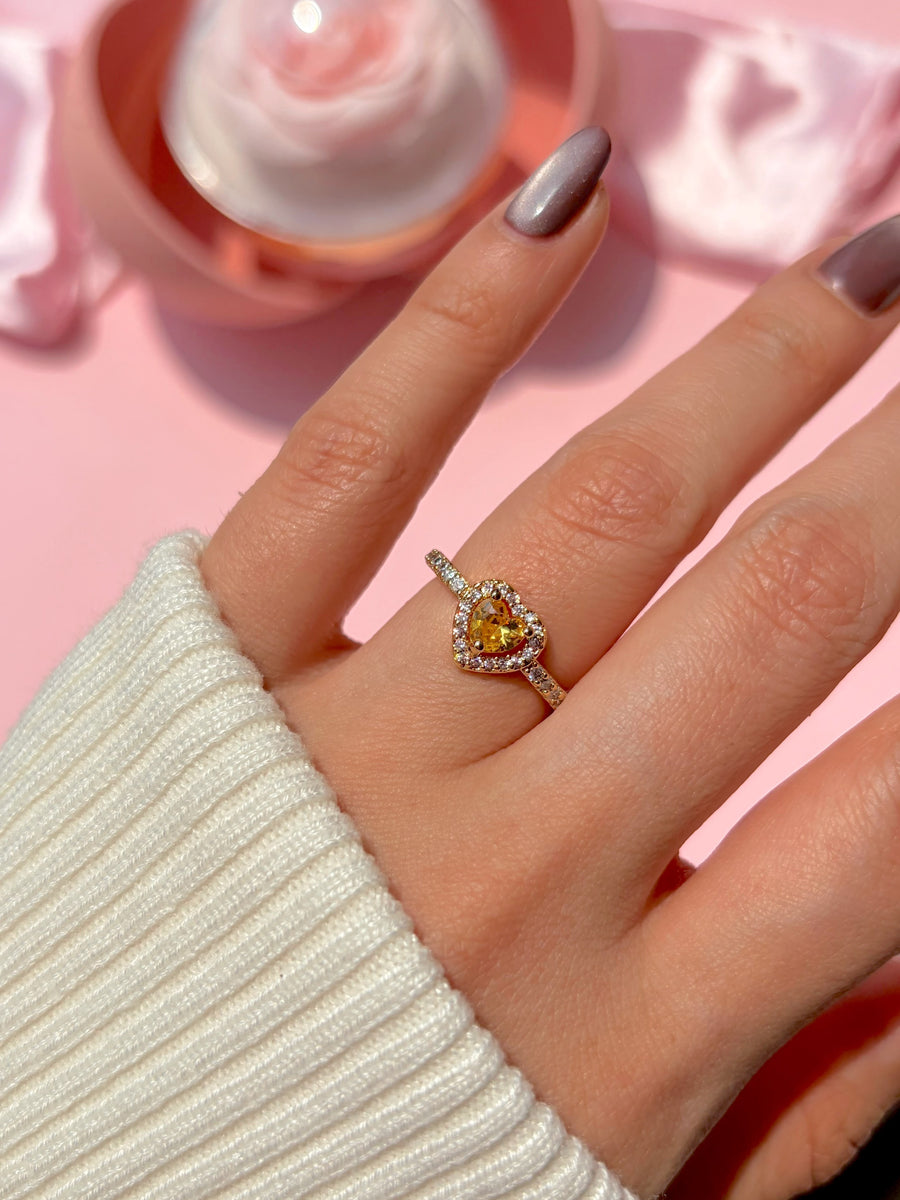 Anillo de promesa sol