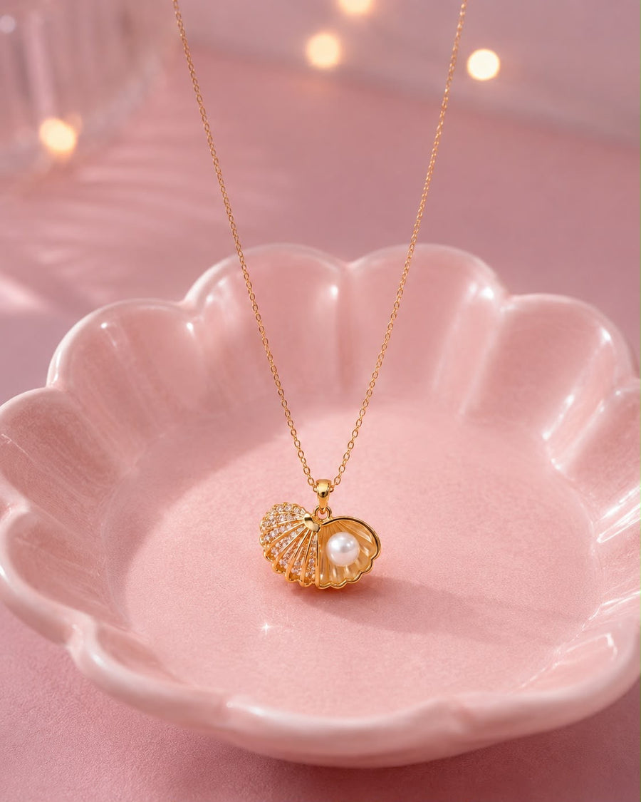 Cadena linda conchita perlada 🐚✨