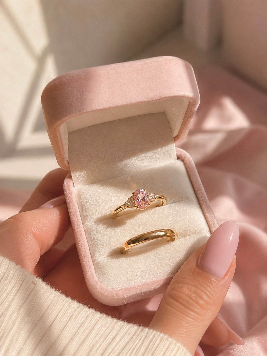 Anillo de promesa pareja sweet 🌸✨