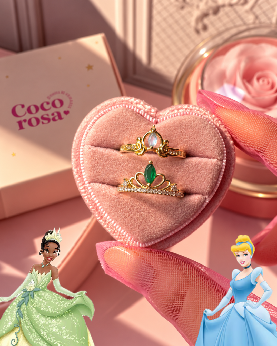 Set de anillos princesas 👸✨