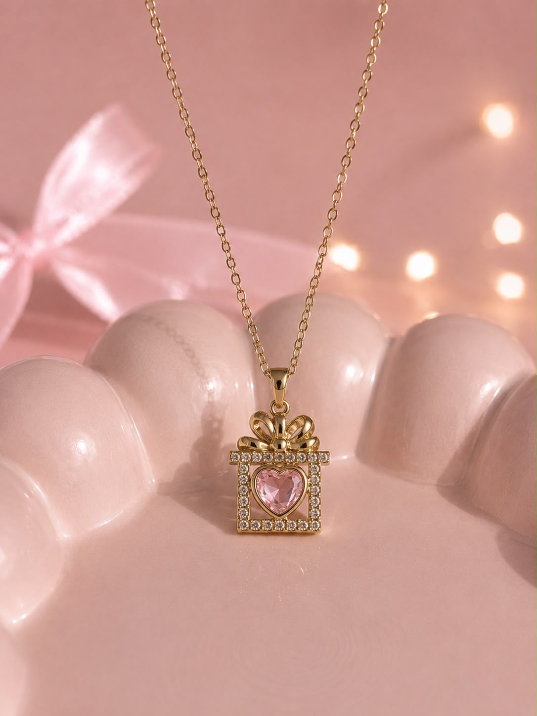 Cadena delicada Amor envuelto 💝