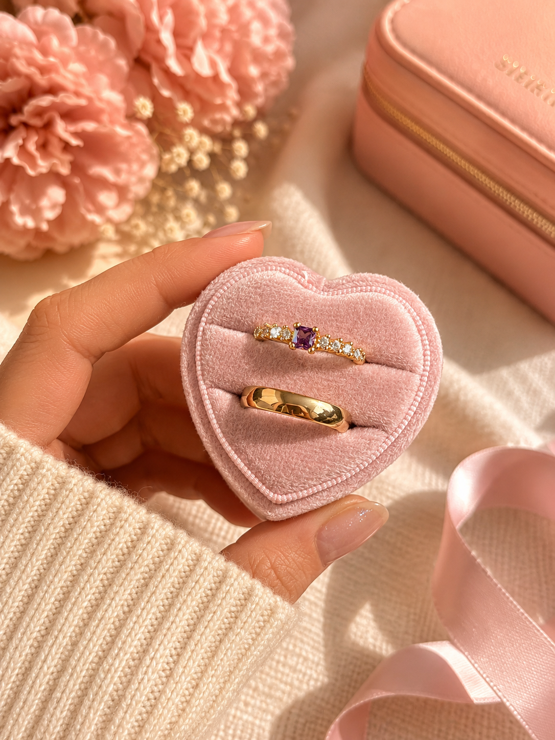 Anillo de promesa pareja Purple 💜✨