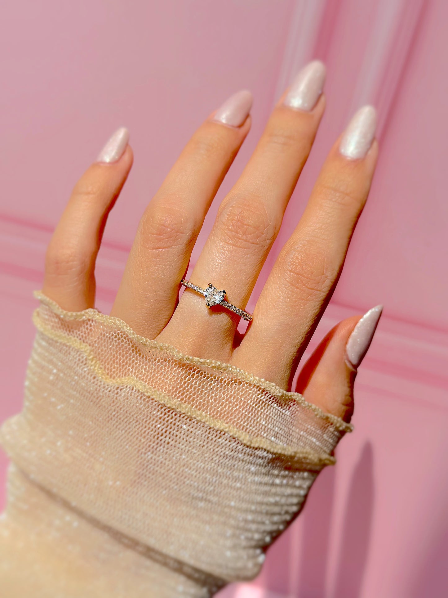 Anillo de promesa dulce