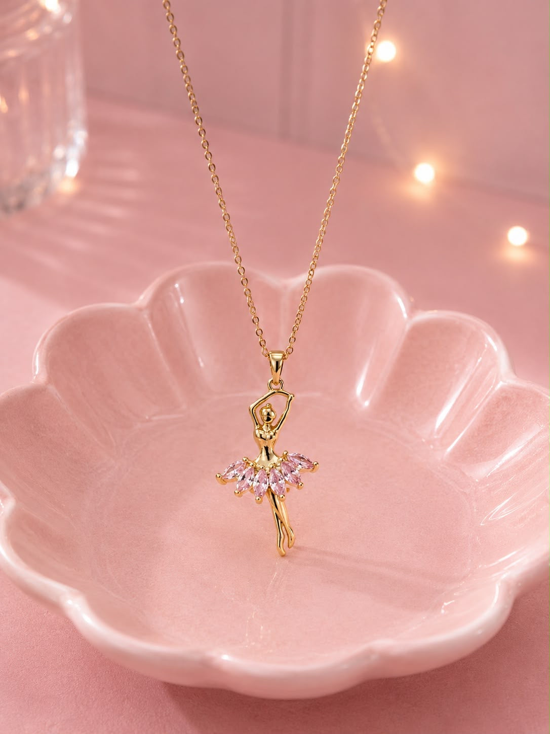 Cadena delicada bailarina 🦢💖